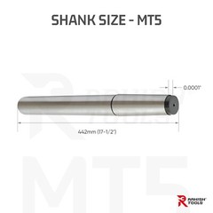 New MT5 Lathe Alignment Test Bar Alloy Steel Over All Length 17-1/2″Inch 5MT USA