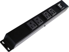 12″ 4-Outlet Hardwired Power Strip with USB, HU1041