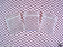 500 Thick Reclosable Zipper Clear Poly Storage Bags 4 Mil_1.2″ x 1.5″_30 x 40mm