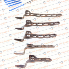 3.5mm Clávicle Hook Sáfety Locking Plátes 2H-6Holes L/R & Screw 81Pcs Set Ti