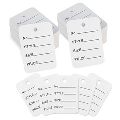 jijAcraft 1000Pcs Price Tags, White Clothing Tag for Retail, Small Kraft Pape…