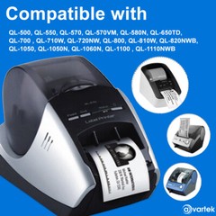 CONTINUOUS THERMAL LABELS FITS BROTHER DK22205 DK-22205 P TOUCH PRINTERS – 62mm