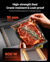 VEVOR Chamber Vacuum Sealer Commercial Vacuum Sealing Bag Packing Machine 600W