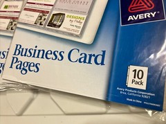 NEW (Qty 4) Avery 76009 Business Card Pages, Pack of 10 Pages (Total 40 Pages)