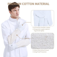 Sting Proof Bee Suit Full Body with Ventilated Hood & Gloves XL | Polycotton Uni