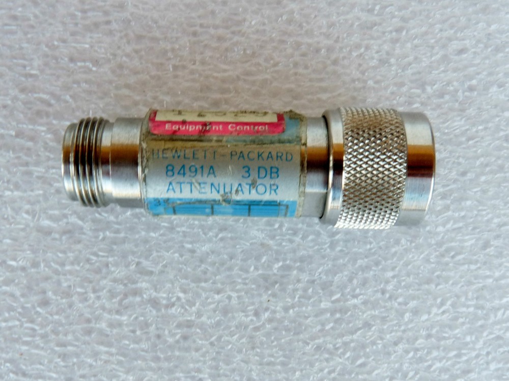 AGILENT HP 8491A COAXIAL FIXED ATTENUATOR 3DB DC TO 12.4 GHz TYPE N MALE FEMALE