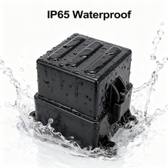 12V 3 Way Waterproof Fuse Relay Box, 3 Relays and 3 ATC/ATO Blade Fuse Slots, Co