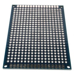 5cm x 7cm Blue PCB Printed Circuit Board, 5 Pack, 432 Holes, 32 Pads