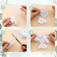 Fullhawl 150 Sets Wedding Italian Almond Favors For Guests Include Five Wishes