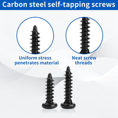 1300 Pcs Wood Screws Assortment Kit, M2 M2.5 M3 Small Phillips Pan Head Self Tap