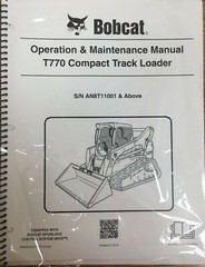 Bobcat T770 Track Loader Operation & Maintenance Manual Owner’s 3 # 6990264