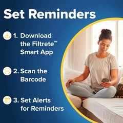 Filtrete 20x20x4 AC Furnace Air Filter, MPR 1550, MERV 12, Fits Honeywell, CE…