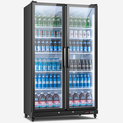 Yeego Commercial Display Beverage Refrigerator 27.12 Cu.ft Merchandiser