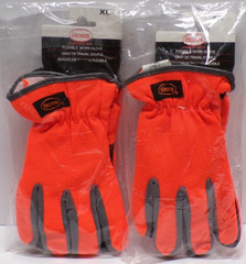 Lot of 2 Boss Flexible Work Gloves Synthetic Leather Palm 120-4600/XL