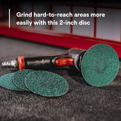 3M Green Corps Roloc Disc 36526, 60 Grit, Quick Change, Heavy Duty, Grinding, Co