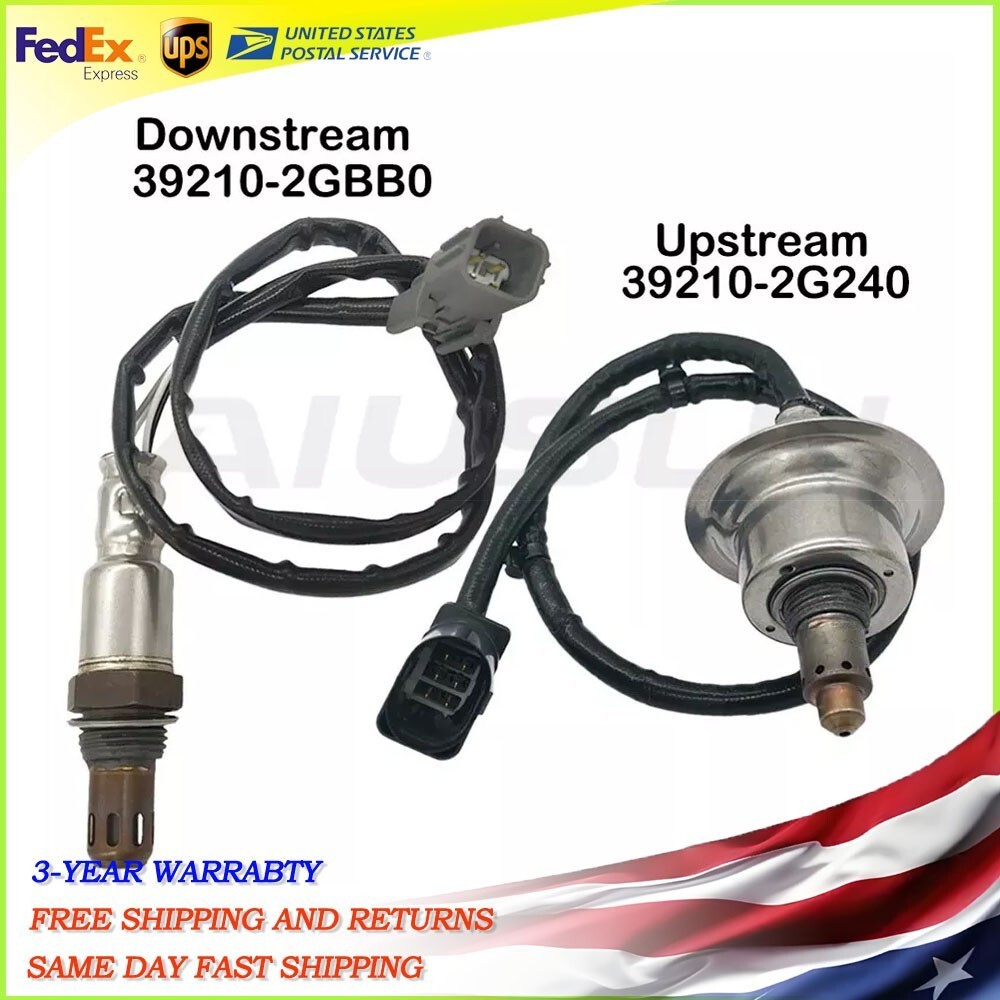 2Pcs Up+Downstream Oxygen Sensor For Hyundai Tucson Kia Sorento 2016-2019