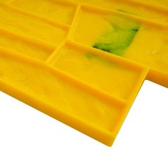3 Pc Concrete Stamping Molds Stone Texture 50 × 30 cm for Wall & Floor Yellow