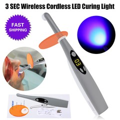 Dental LED Light Cure Lamp Cordless 3Second Fast Curing Light 2 Modes 3SEC USA