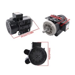 3HP Single Phase Motor 3450 RPM TEFC 145T Frame Farm Duty 230V 60Hz CW/CCW