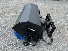 PROWORKS 72″ Hydraulic Angle Broom Skid Steer Attachment Half Poly Wire Brush