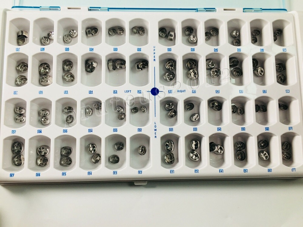 48 ASSORTED PRIMARY MOLAR STAINLESS STEEL CROWNS – COMPLETE KIT