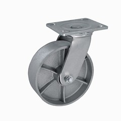 6″x2″Heavy Duty Caster Steel Cast Iron Wheel Caster,Capacity1200-5000LB