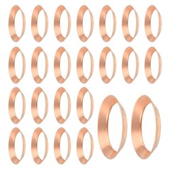 24PCS Copper Flare Gasket, 3/4″ Tube Size, Suitable for 19.05mm Copper Pipe