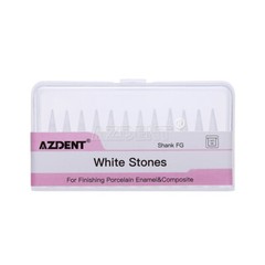 Dental 0413 Brownie Polishers Friction Grip FG/White Polishing Stones Flame FL2