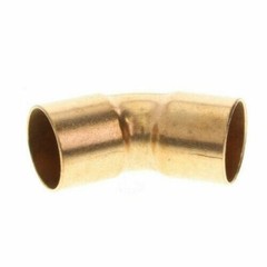 1-1/2″ inch 45 degree Elbow Copper Sweat Hub x Hub
