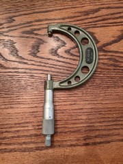 Mitutoyo Micrometer 2-3 ” .0001” Code No. 103-115 Made In Brazil