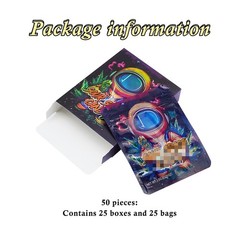25Sets-3.5g Small Foil Zip Pouch | Resealable Mylar-Style Bag | USA Stock
