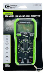 Commercial Electric 600-Volt True RMS Manual-Ranging Digital Multimeter