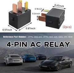 Ohleats 2PCS Car AC Relay, G8HL-H71 AC and Starter Relays Replace 39794-SDA-A03,