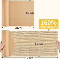 Honeycomb Packing Paper Bubble Wrap Roll 15x213ft Eco-Friendly Moving Supplies