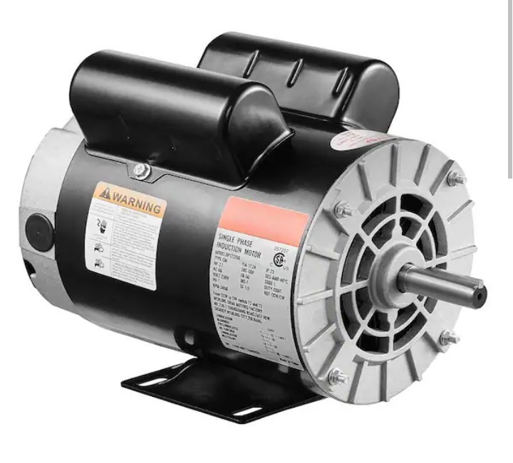 230V Keyed Shaft Single Phase CW/CCW Rotation Electric Motor Air Compressor