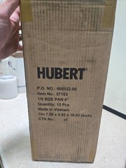 Box of 12 SEALED Hubert 1/9 4″ Food Pan 57183 Stainless Steel