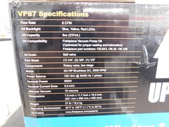 FIELDPIECE VACUUM PUMP RUNQUICK DUAL STAGE 8 CFM MODEL VP87 *NEW*
