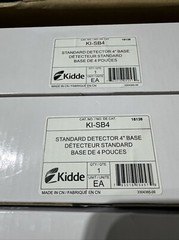 Kidde KI-SB4 Standard Detector Mounting Base w/ 4-inch Trim Skirt