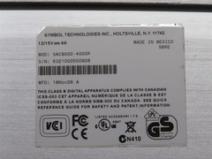 Motorola Symbol SAC9000-4000R 4-Slot Battery Charger Cradle w/ AC