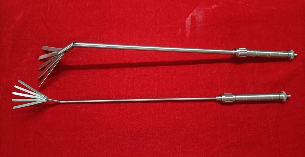 Laparoscopic Fan Retractor 5 Blades Articulation 5mm/10mm Reusable Instruments
