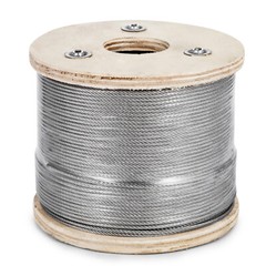 VEVOR T316 1/8″ 3/16″ Stainless Steel Cable 1×19 100/500/1000ft Wire Rope Cable