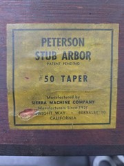 PETERSON NMTB 50 Taper FLUSH Mill ARBOR Sierra Milling Machine Cutter Shank USA