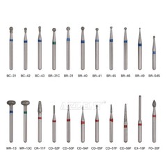 5Pcs/1Pack AZDENT Dental Burs Diamond Burs for High Speed Handpiece FG Burs
