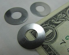 100 Pcs Steel Shim/Spacer Washers .707″ OD x .314″ ID x .010″ Thick Valving Disc