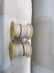 24 AWG Gauge Stranded Hook Up Wire 2 Rolls White 75 ft ea Roll B20