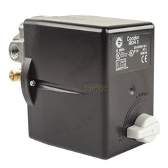 Condor MDR3/16RM 145-175 PSI 4 Port Pressure Switch 22A – 30A Overload 1/4″ FNPT
