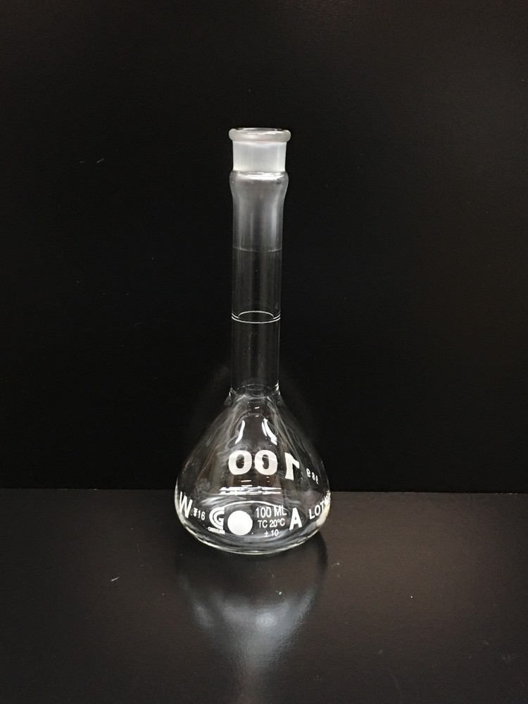 ChemGlass Cat No CG-8578-100 Class A Volumetric Flask 100mL
