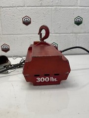 Dayton 4Z358 Electric Chain Hoist 300 Lbs 10′ Lift 115V 1Ph 60 Hz 1/6Hp 3A 16FPM