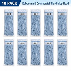 10 PACK Rubbermaid Commercial Blend Mop Head