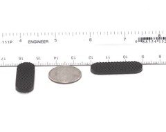 1/2″ x 1-1/2″ Peel & Stick Oval Rubber Feet Waffle Grip Audio Repair Pads